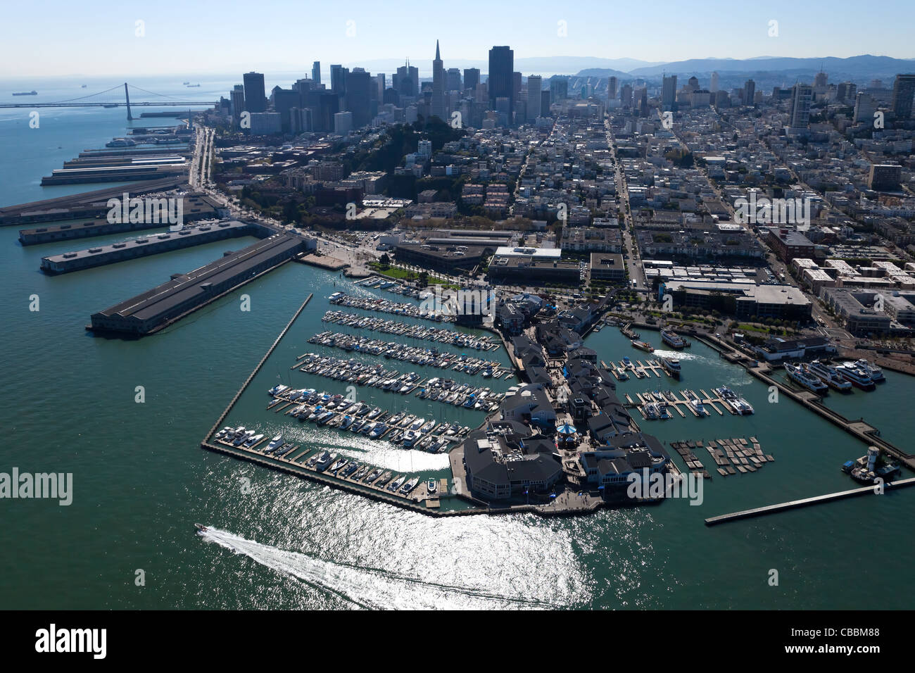San Francisco Downtown with Embarcadero Stock Photo