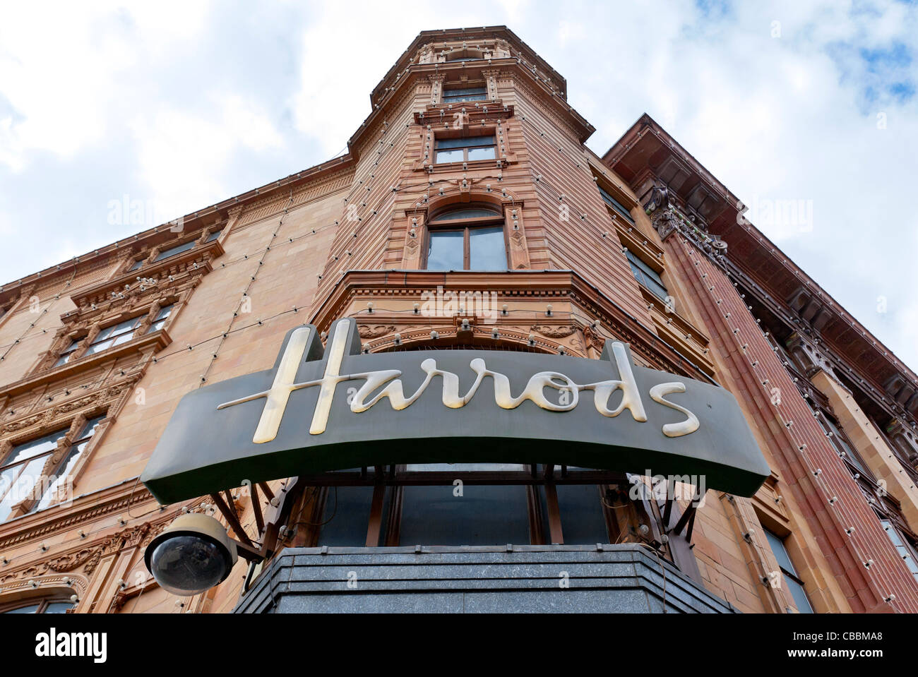 Exterior of Harrods Department Store in London, England. Stock Photo