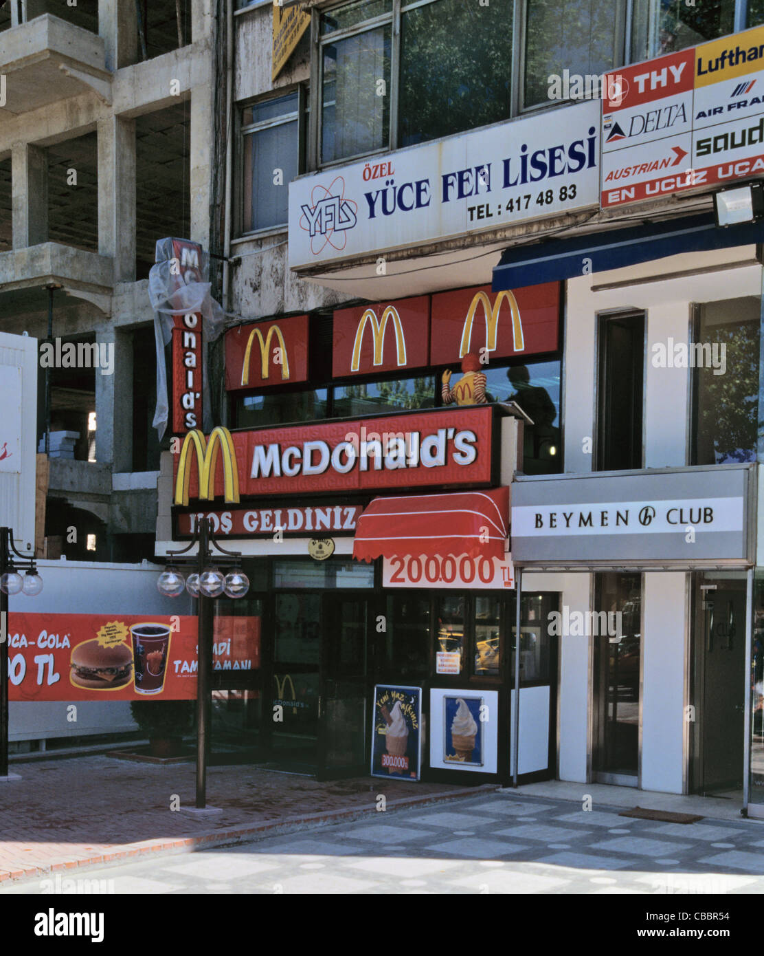 McDonalds on Atatürk Bulivard, Ankara, Turkey 000515 0327 Stock Photo