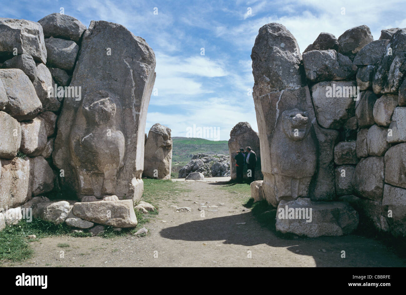 O Portão Do Leão No Sudoeste De Hattusa é Uma Cidade Antiga Localizada  Perto De Bogazale Moderno Na Província Do Coro De Turkeyrsq Foto de Stock -  Imagem de escultura, antigo: 255079008