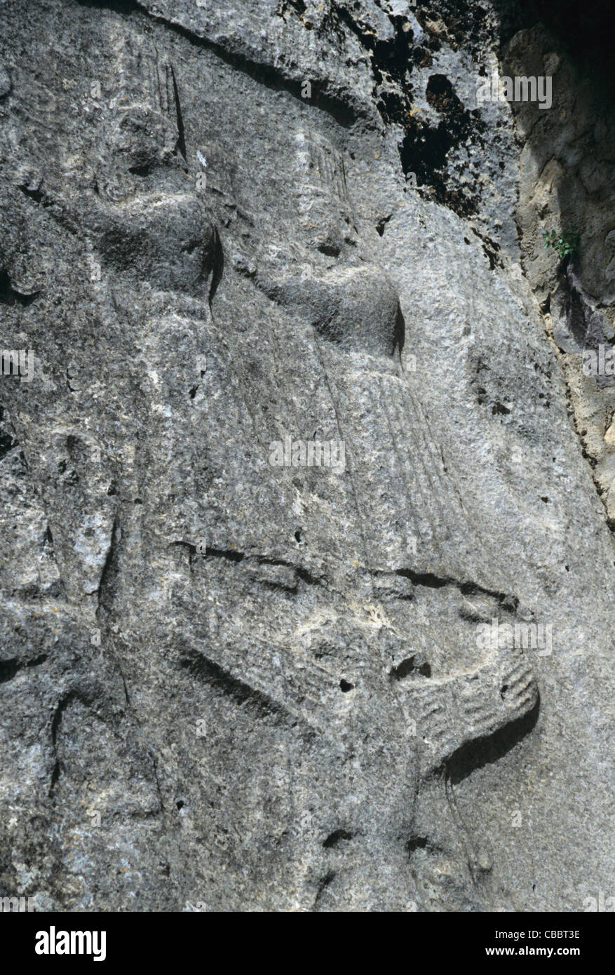 Main Gods (45-46), Chamber A, Yazılıkaya, Turkey 000517 0729 Stock Photo