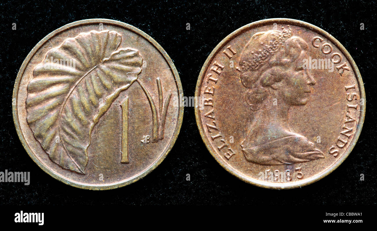 1 cent coin, Cook Islands, 1983 Stock Photo Alamy