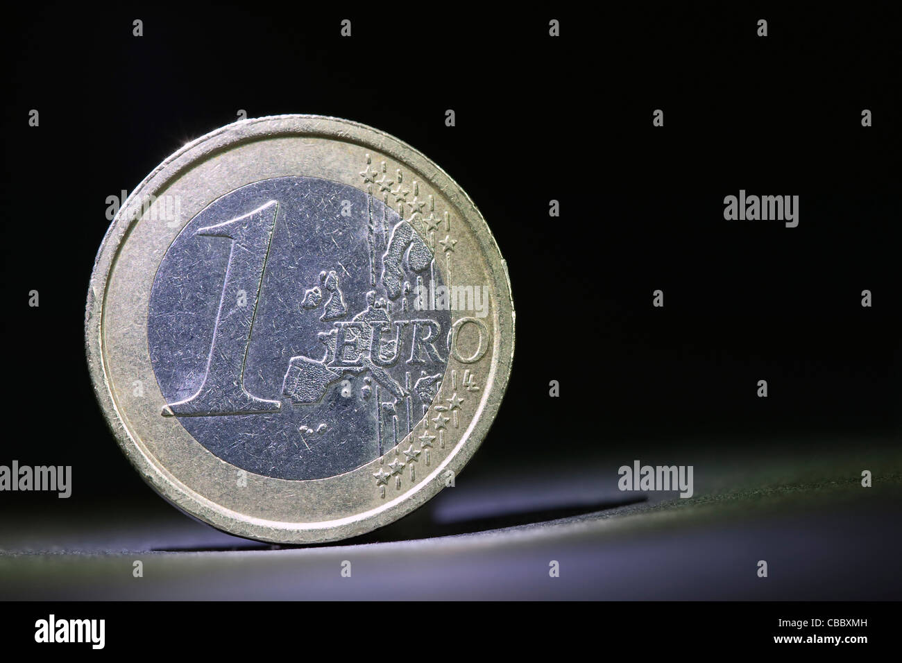 A macro of a 2 euro coin Stock Photo - Alamy