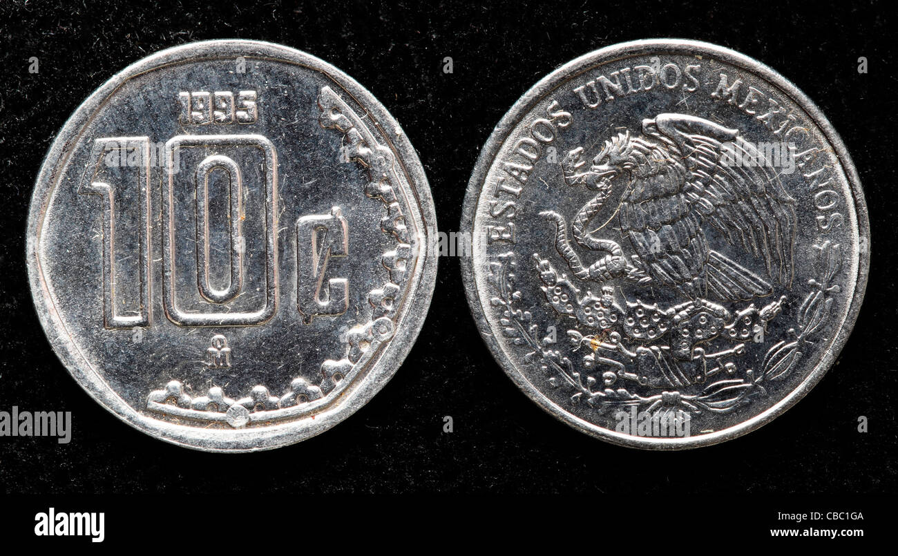 10 centavos coin Mexico 1995 Stock Photo Alamy