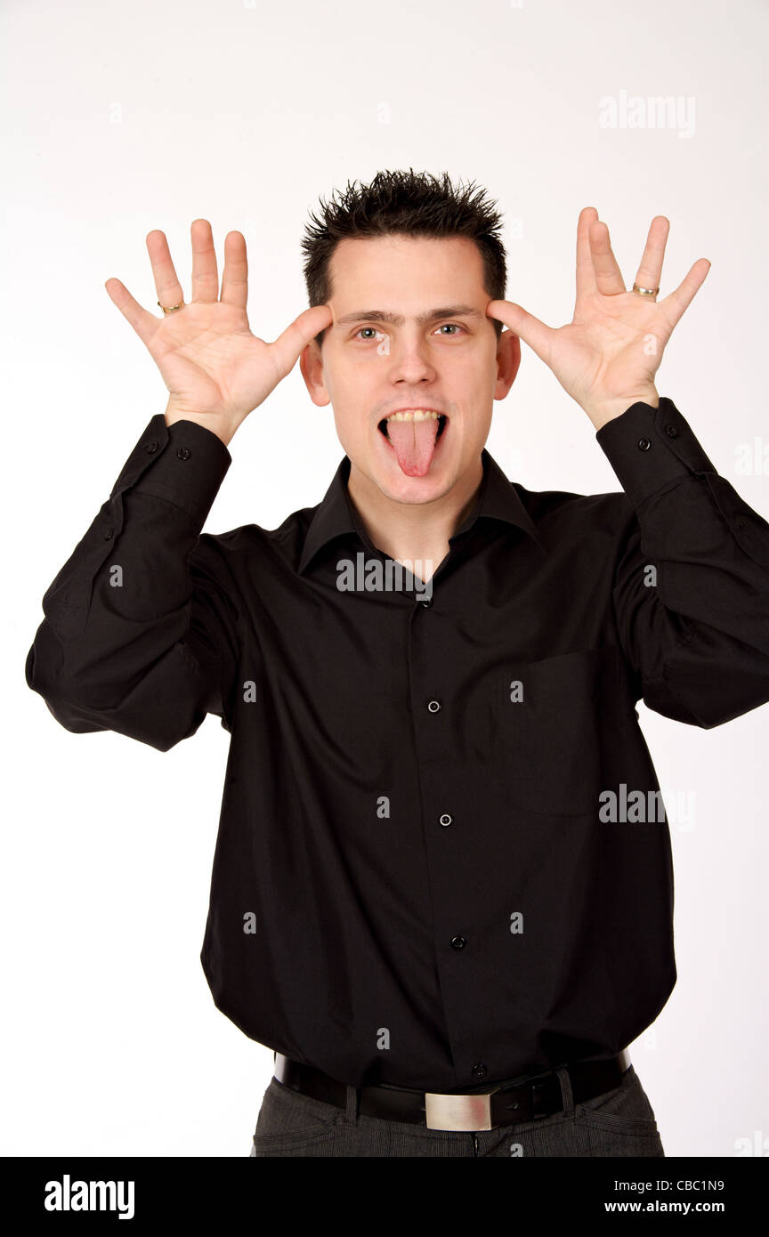 Young crazy man hi-res stock photography and images - Alamy