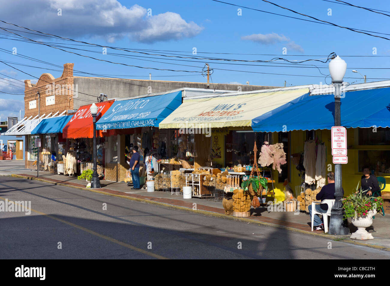 Traditional Greek shops on Athens Street at the Sponge Docks, Tarpon