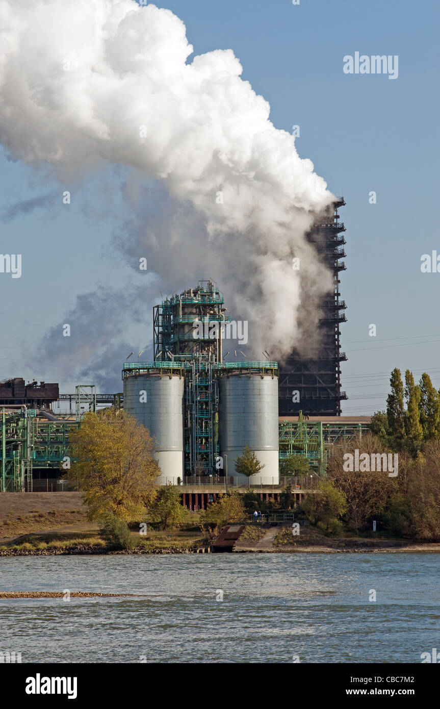 ThyssenKrupp blast-furnace, Duisburg, Germany. Stock Photo