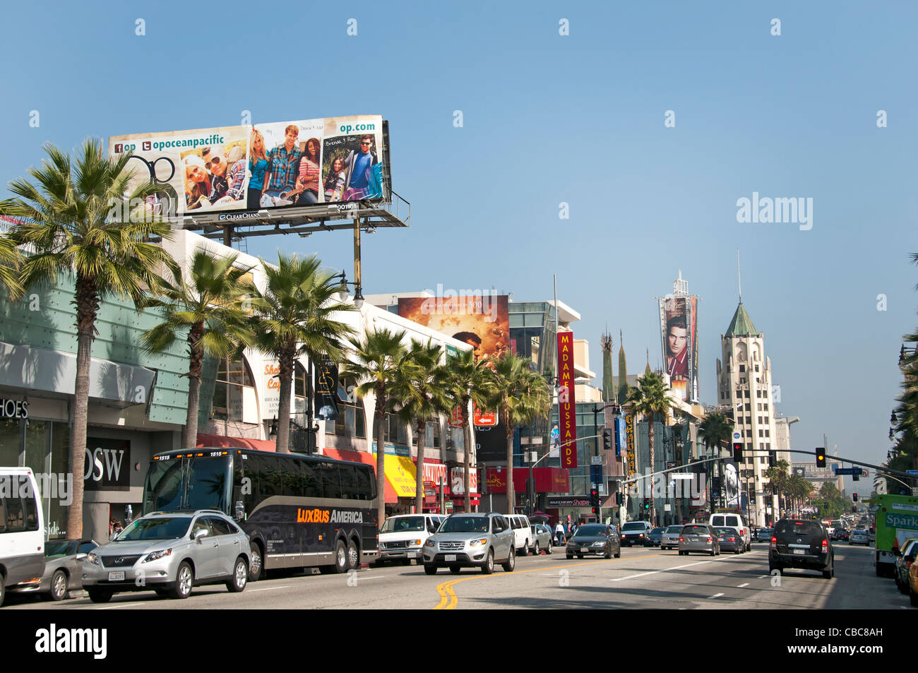 Hollywood Boulevard California United States of America American USA Town City Stock Photo