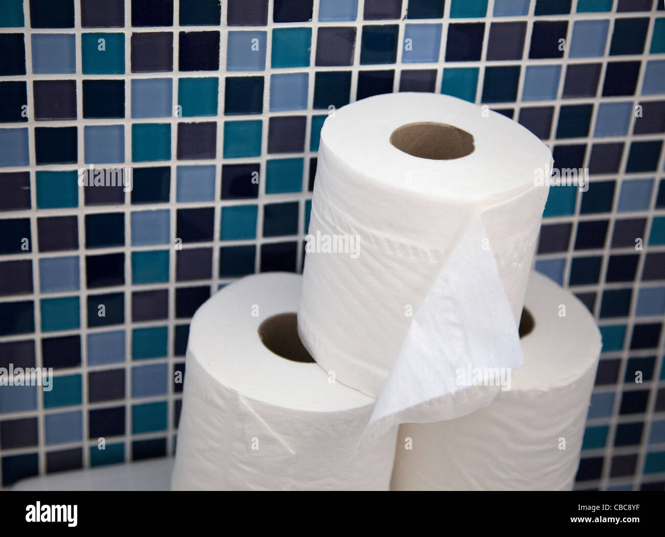 Toilet Rolls Stock Photo