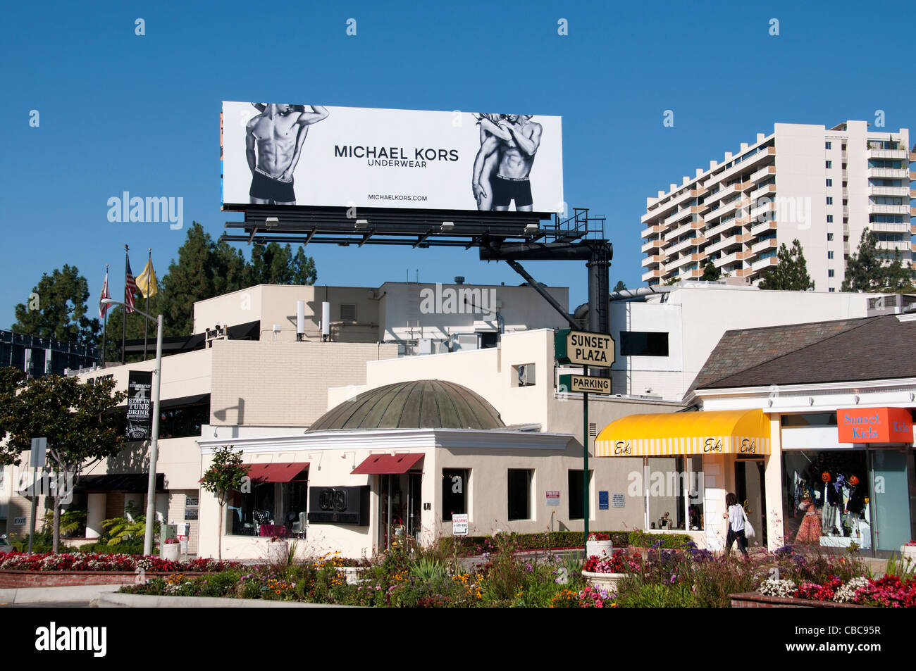 Sunset Boulevard  Beverly Hills Michael Kors Fashion California United States Los Angeles Stock Photo
