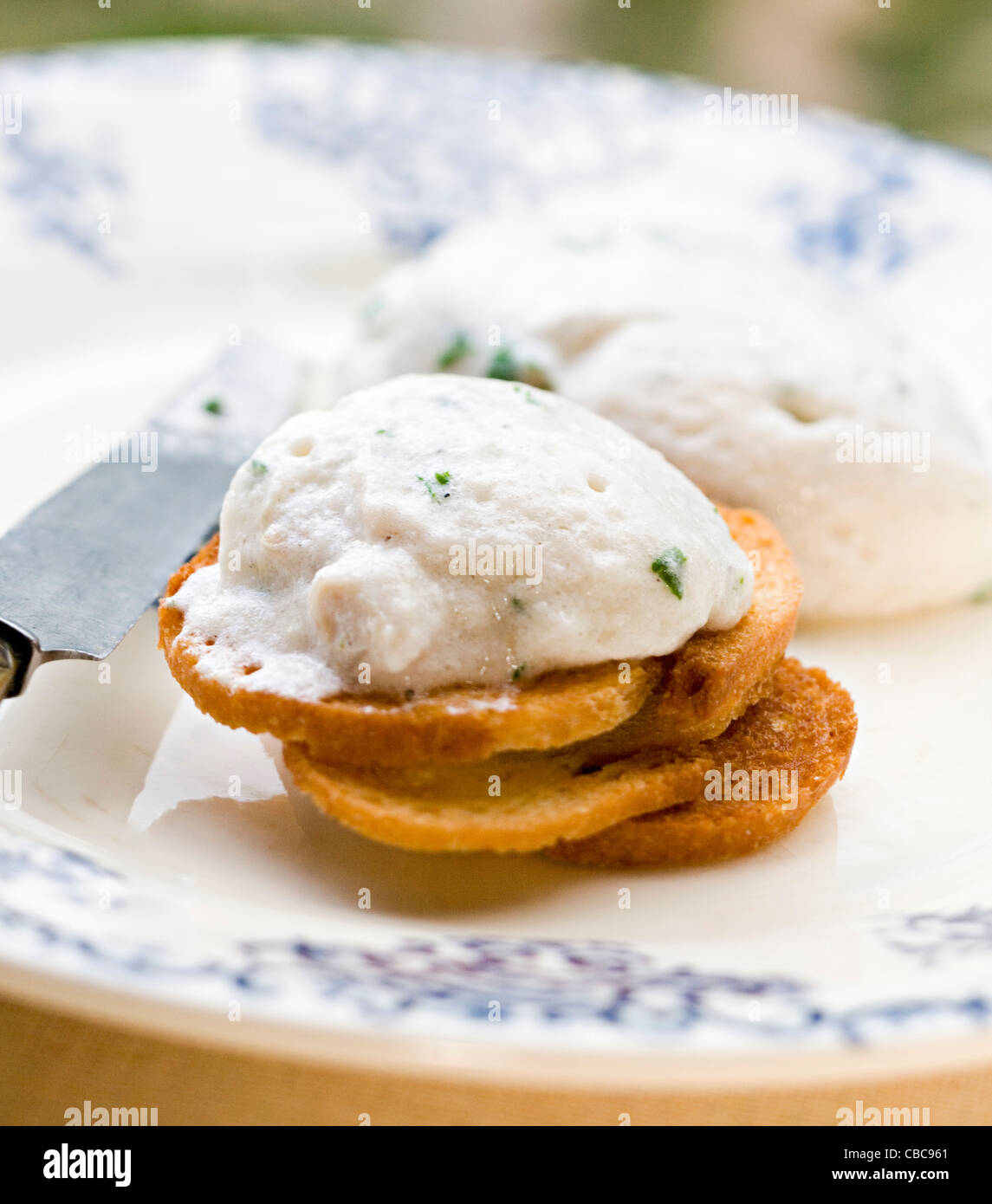 Chicken mousse with tarragon Stock Photo Alamy