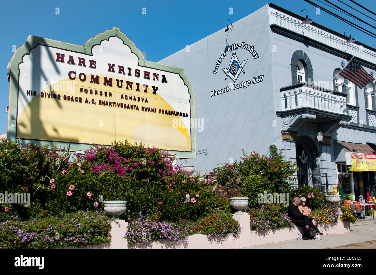 Hare Krishna Community Culver City California United States Los Angeles Stock Photo