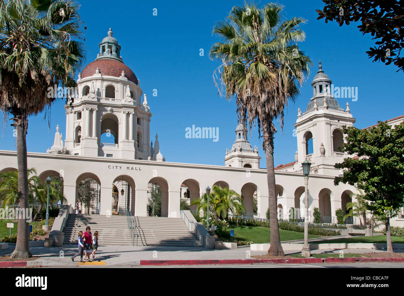 Pasadena City Hall California United States Los Angeles Stock Photo