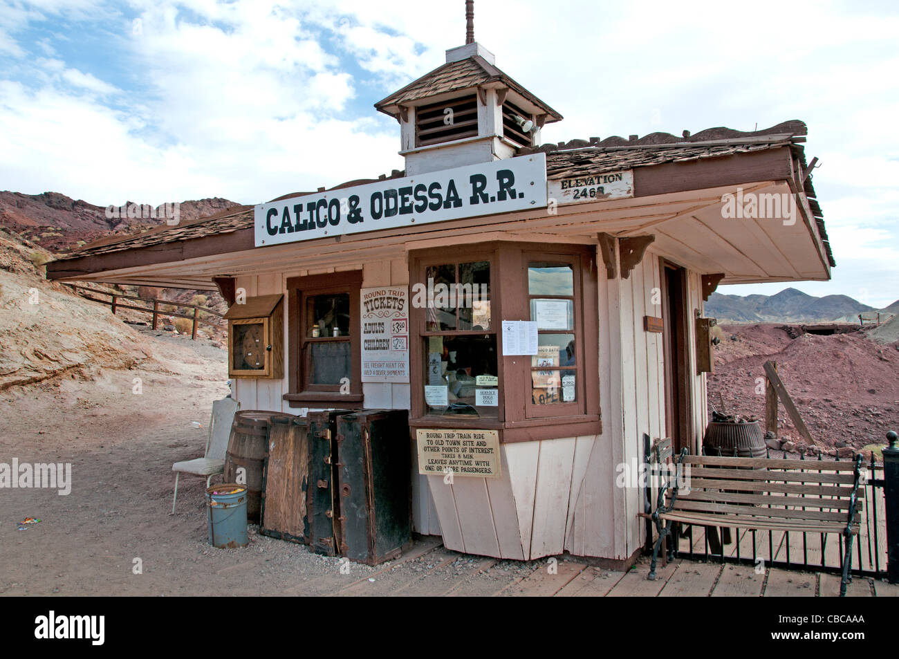 California Barstow Calico ghost town old silver mining gold rush