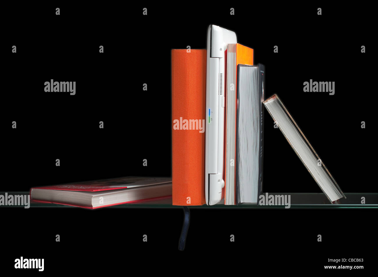 Computer Between Books Laptop And Books High Resolution Stock Photography and Images - Alamy