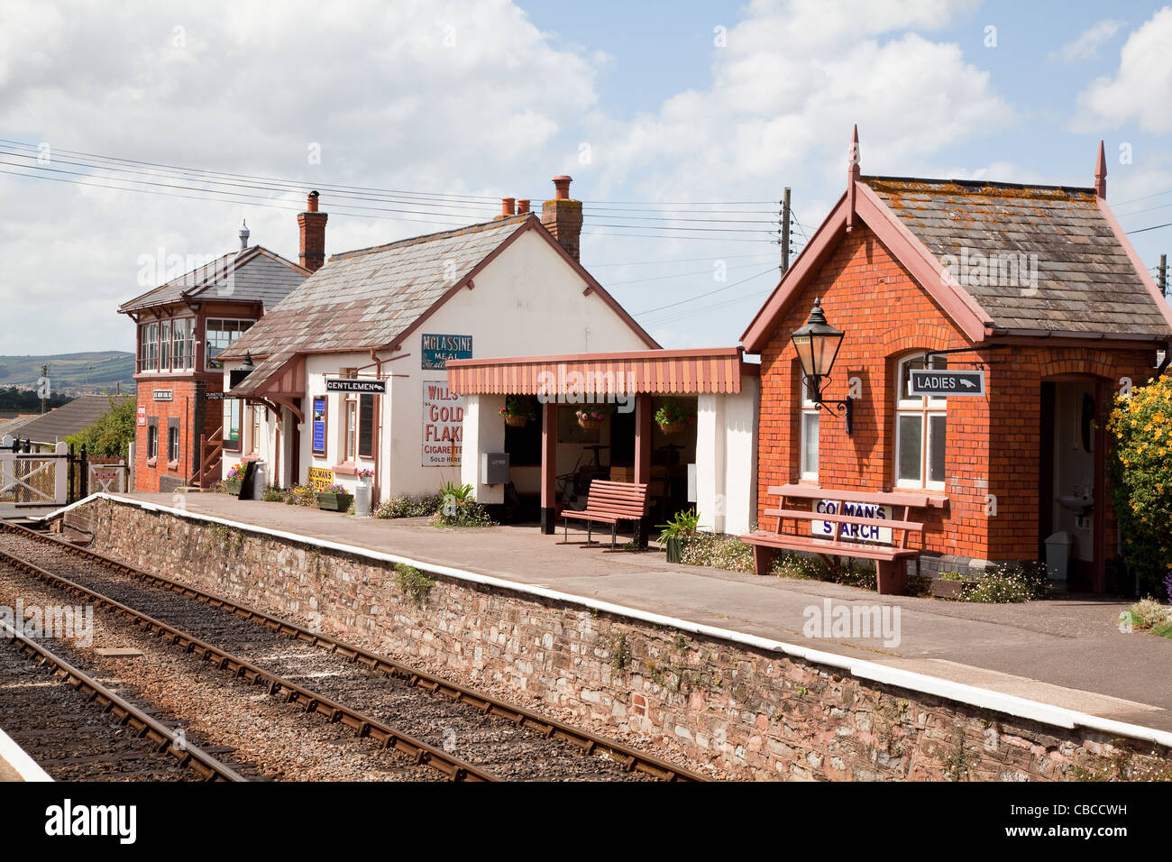 Blue Anchor station West Somerset Railway UK Stock Photo Alamy