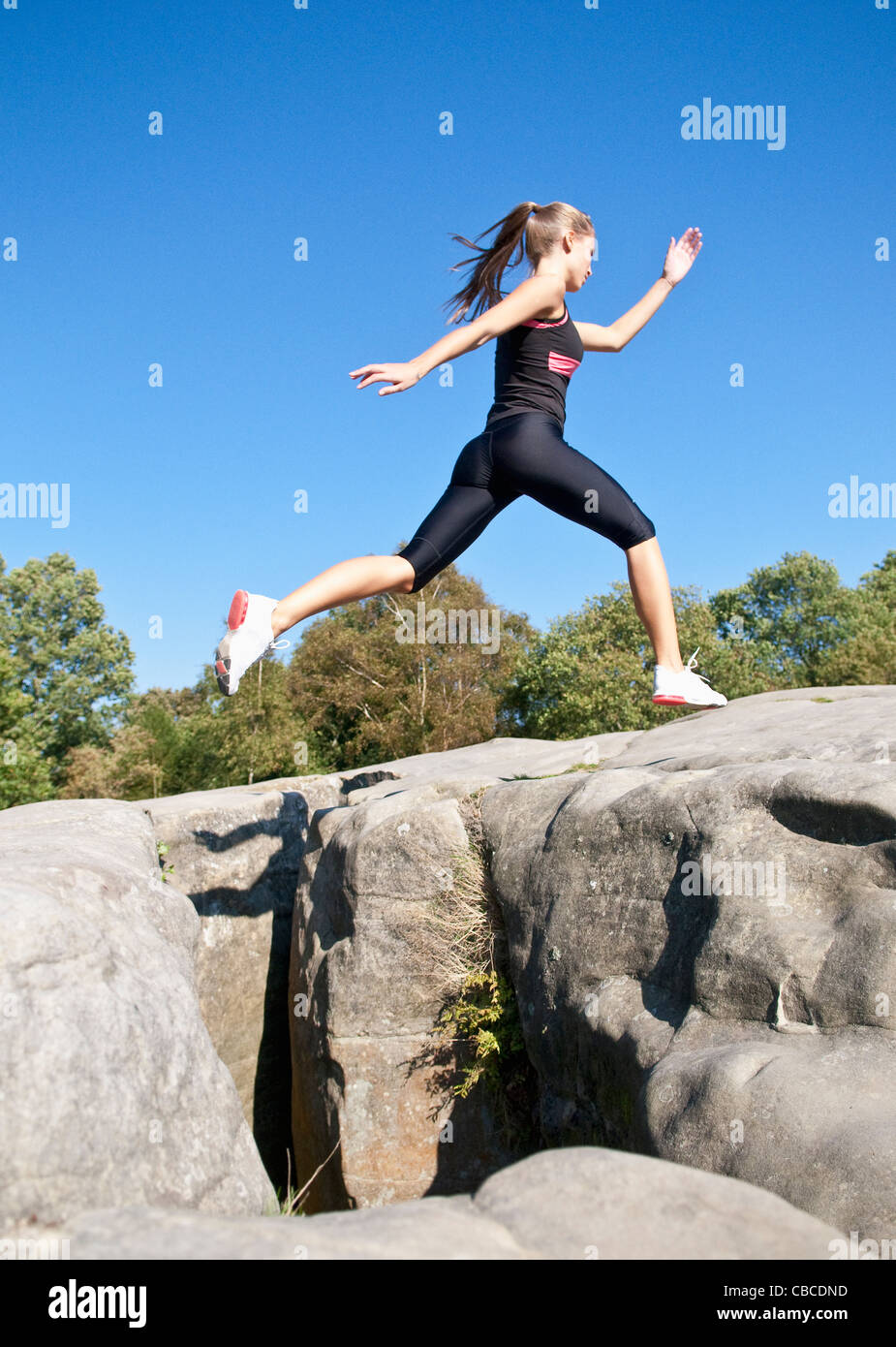 Jumping rock hires stock photography and images Alamy
