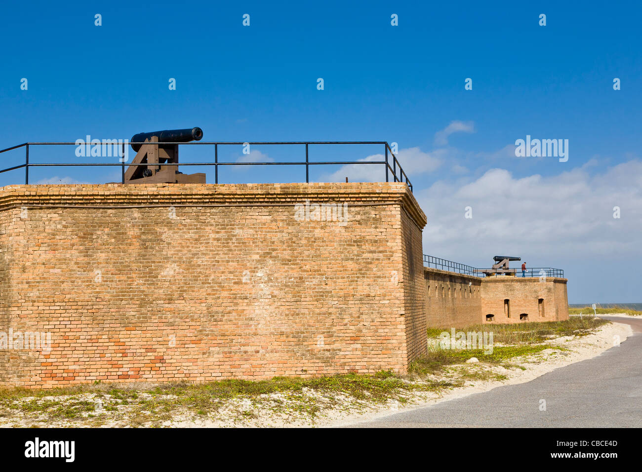 Historic Fort Gaines established in 1821 on Dauphin Island on the Gulf of Mexico at the entrance