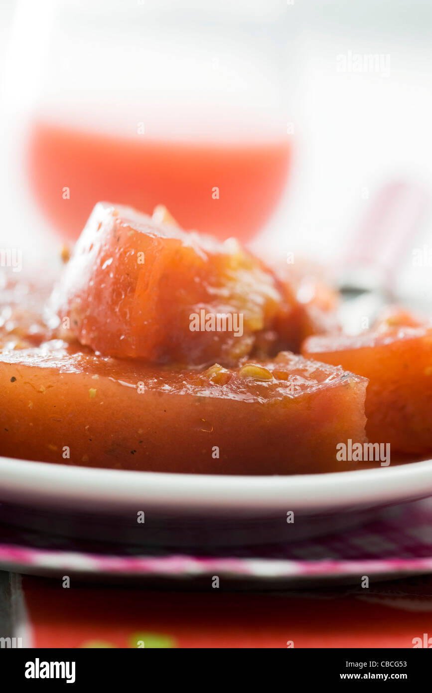 Tomato terrine Stock Photo