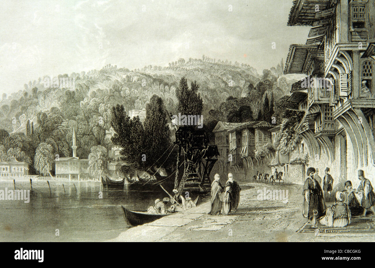 Quayside Waterside Turkish Houses On The Shores Of The Bosphorus In Stock Photo Alamy Quayside Waterside Turkish Houses On The Shores Of The Bosphorus In Stock Photo Alamy