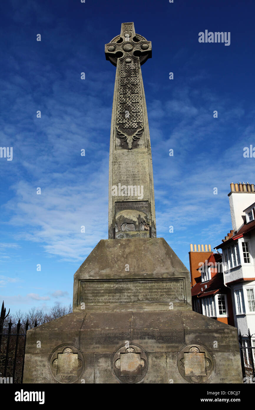 Memorial cross in Edinburgh, Scotland. Stock Photo