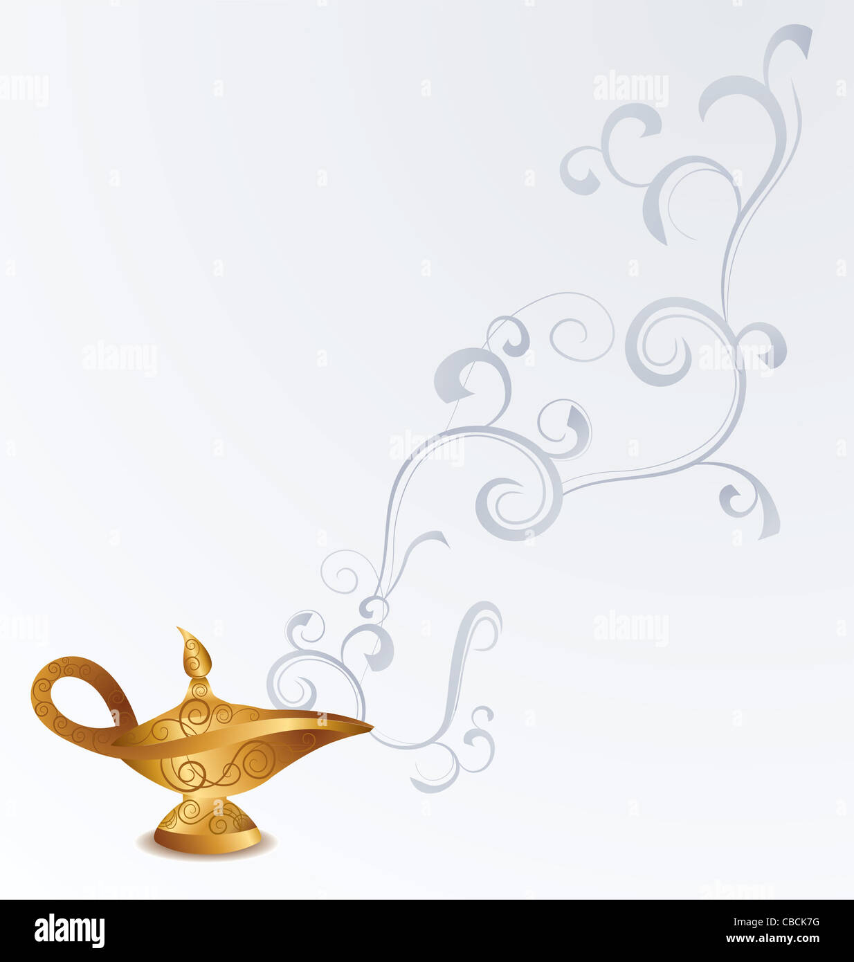 magic old Arabian oil lamp Stock Photo Alamy