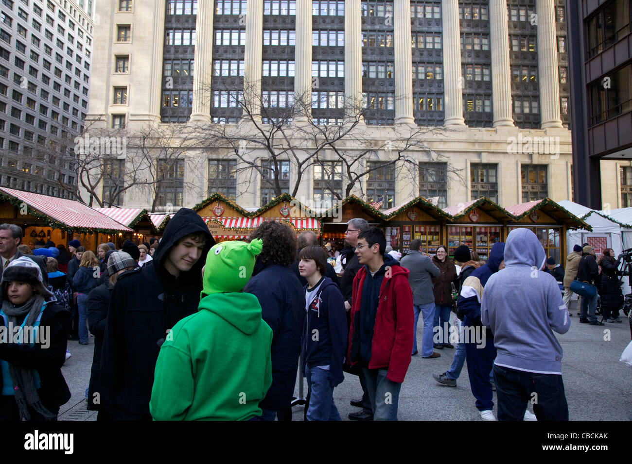 Chicago Christkindlmarket 2011 Daley Center Plaza Stock Photo - Alamy