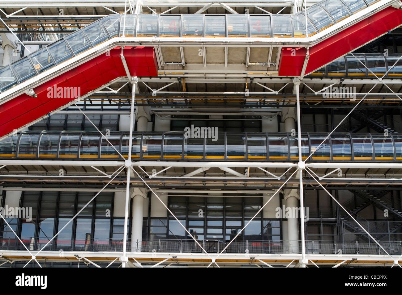 The Centre Georges Pompidou in the centre of Paris, France Stock Photo