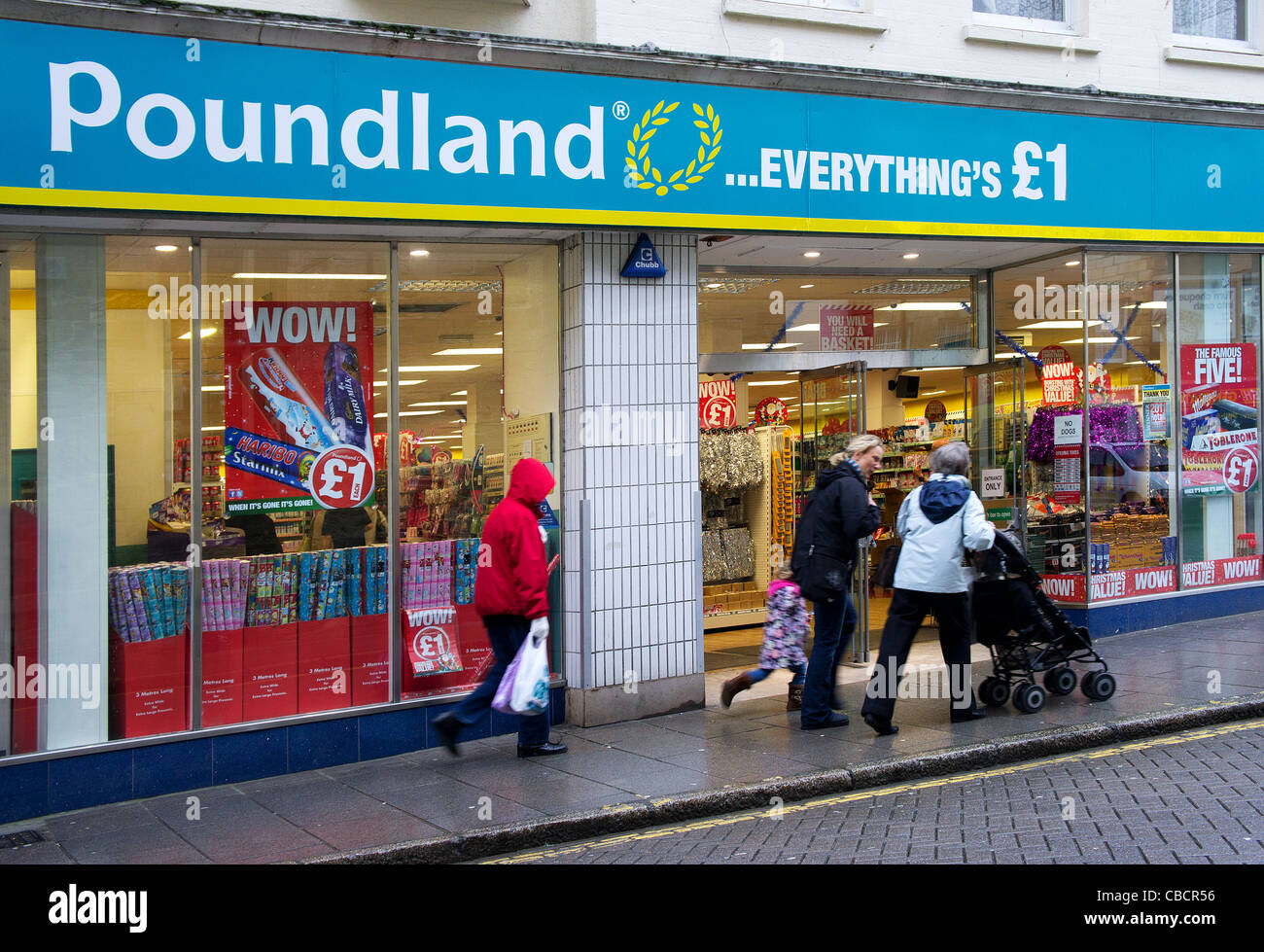 A poundland store Stock Photo