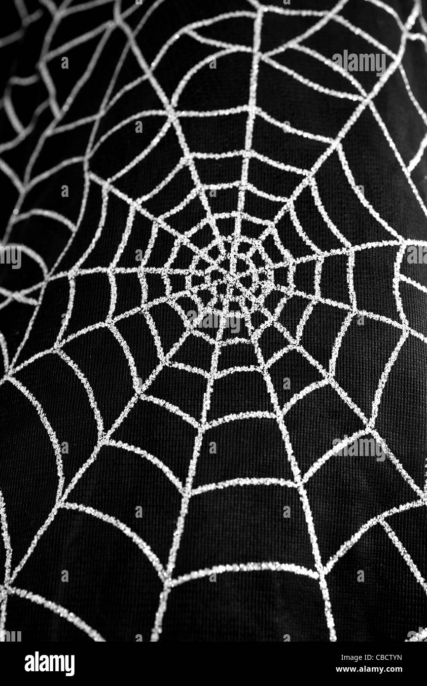 cartoon spider web Stock Photo