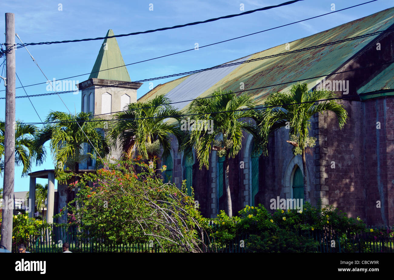 St. Anglican Church Roseau Dominica landmark Stock Photo Alamy