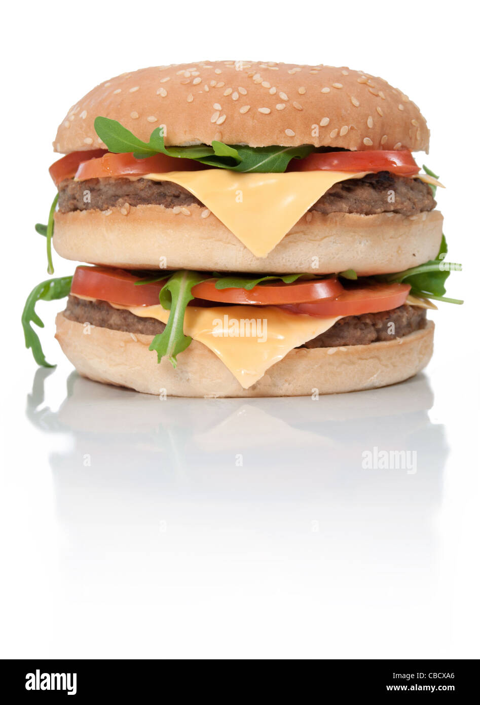 Double quarter pounder with cheese Cut Out Stock Images & Pictures Alamy