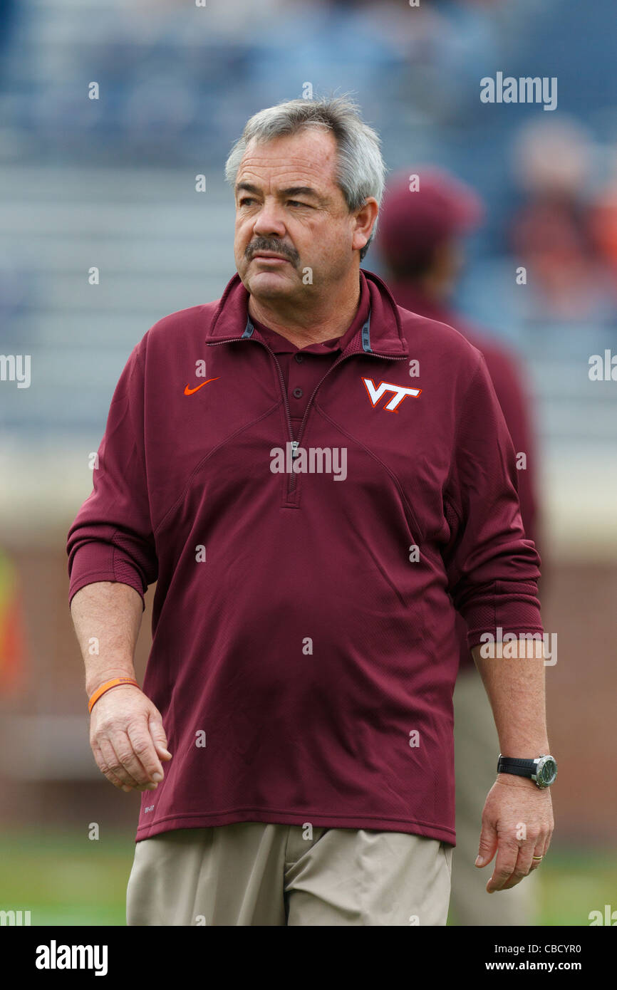 Virginia Tech Hokies offensive guards and center coach Curt Newsome