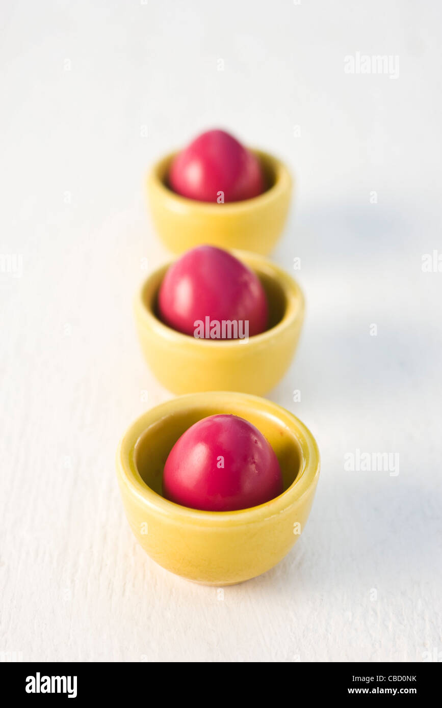 Eggs pickled in beet juice Stock Photo Alamy