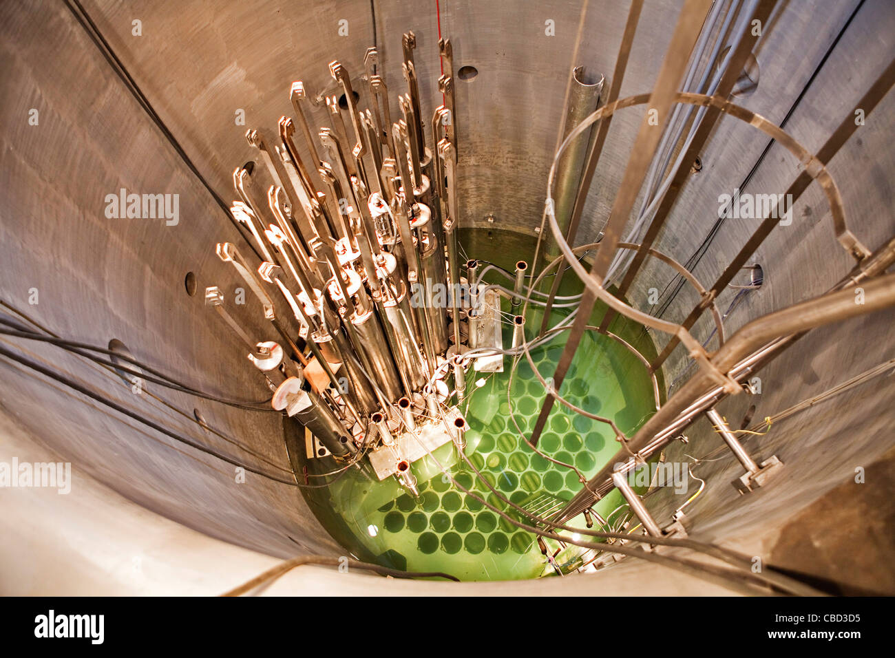 Container of reactor LR-0 with an active zone type VVER1000, nuclear reactor in The Nuclear Research Instute in Rez, Czech Stock Photo