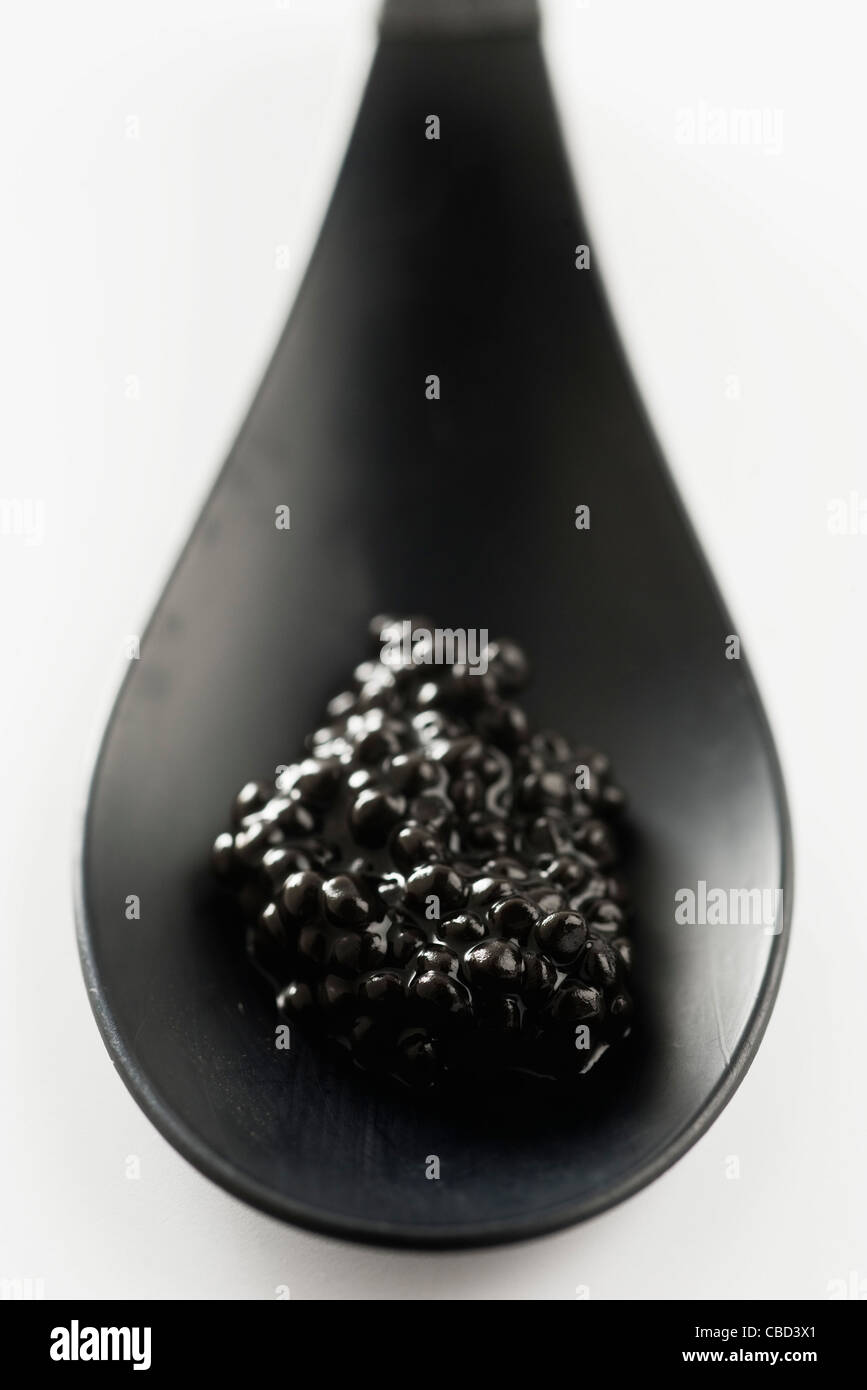 Black tapioca pearls Stock Photo Alamy