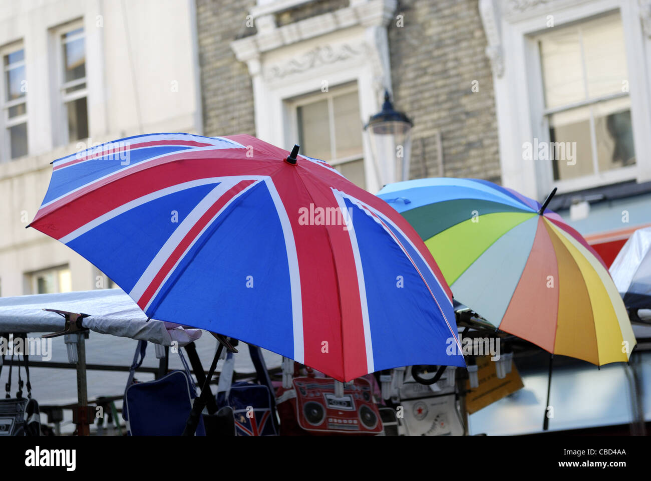 Colored umbrella at portobello market, London UK Stock Photo Alamy