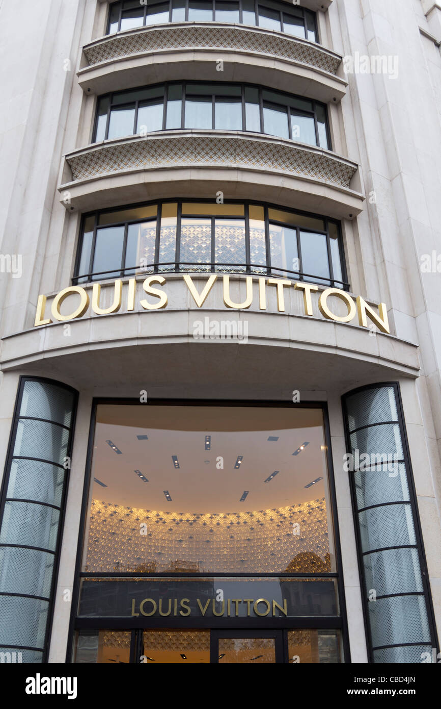 Louis Vuitton Paris The Champs Elysees fashion Avenue Grand Boulevard Stock  Photo - Alamy