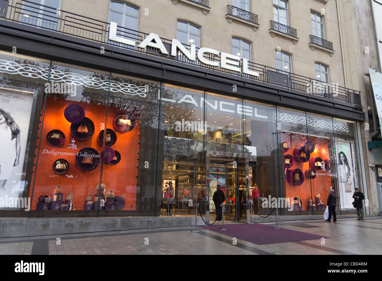 Lancel store, Avenue des Champs-Élysées, Paris, Île-de-France, France Stock Photo
