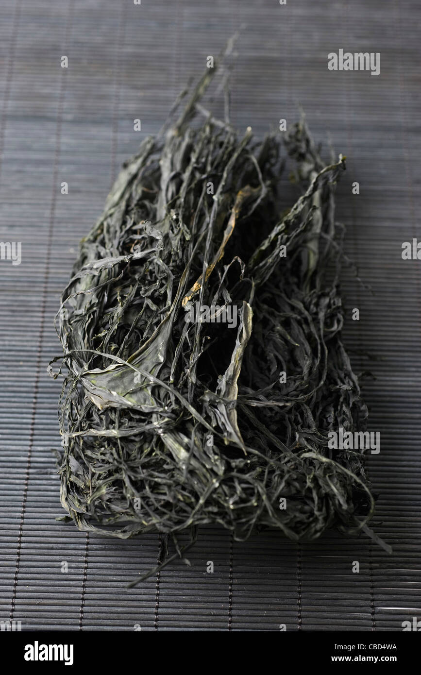 Dried seaweed (wakame) Stock Photo