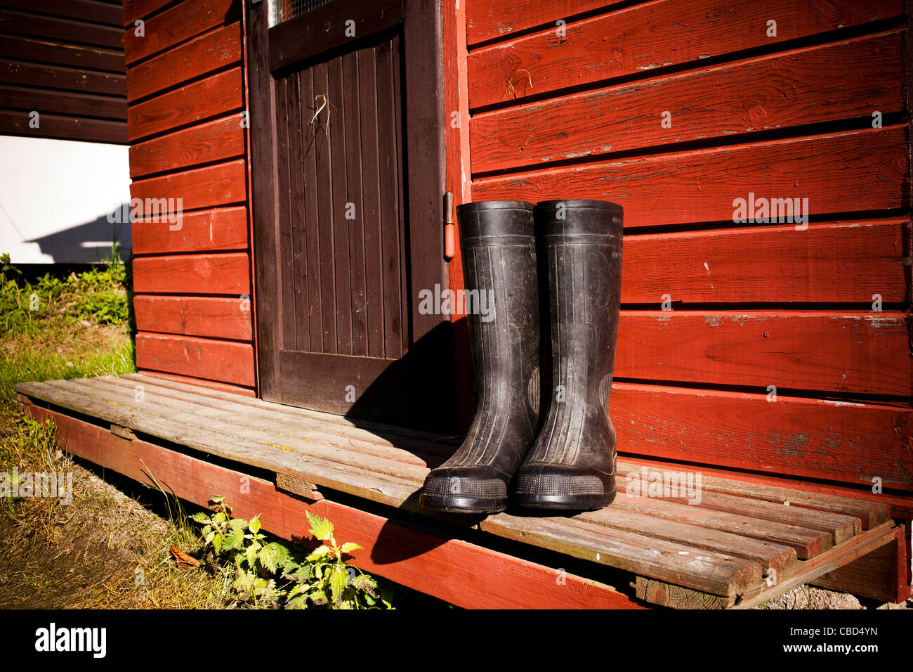 Rubber boots wellington boots gum boots cabin summer camp czech republic  hi-res stock photography and images - Alamy