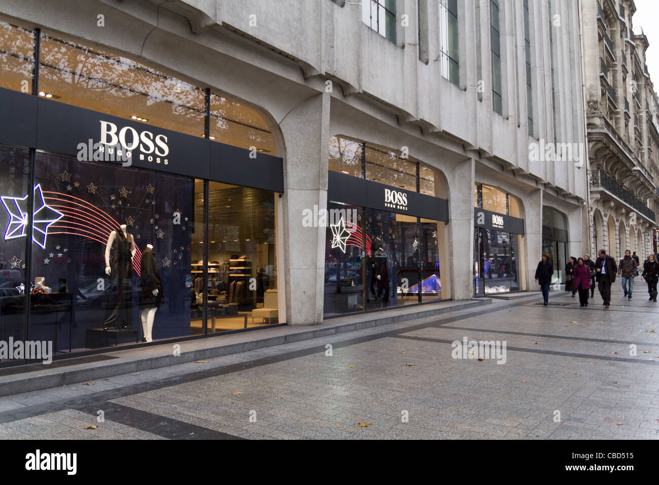 Hugo Boss store, Avenue des Champs-Élysées, Paris, Île-de-France, France  Stock Photo - Alamy