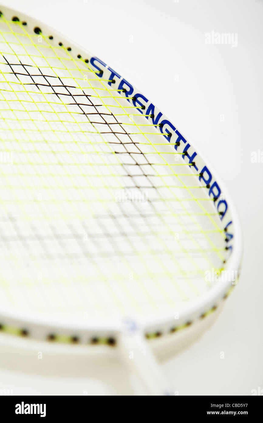 Studio shot of Badminton racket Stock Photo
