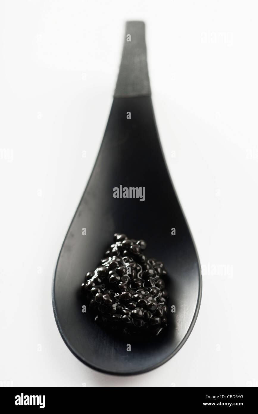 Black tapioca pearls Stock Photo Alamy