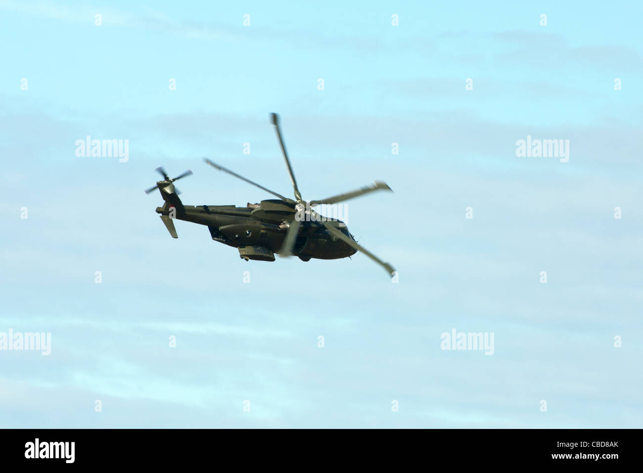 Agusta Westland EH1 EH101 Merlin HC3 in flight Stock Photo