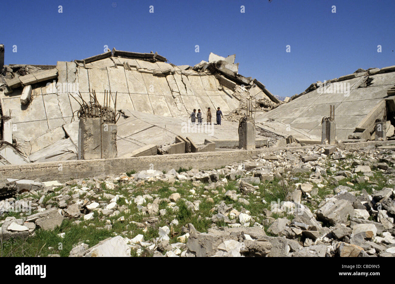 Halabja, Kurdish town bombed with chemical weapons by Saddam Hussein's forces, March 16 1988 killing more than 5,000 Iraq Kurds Stock Photo