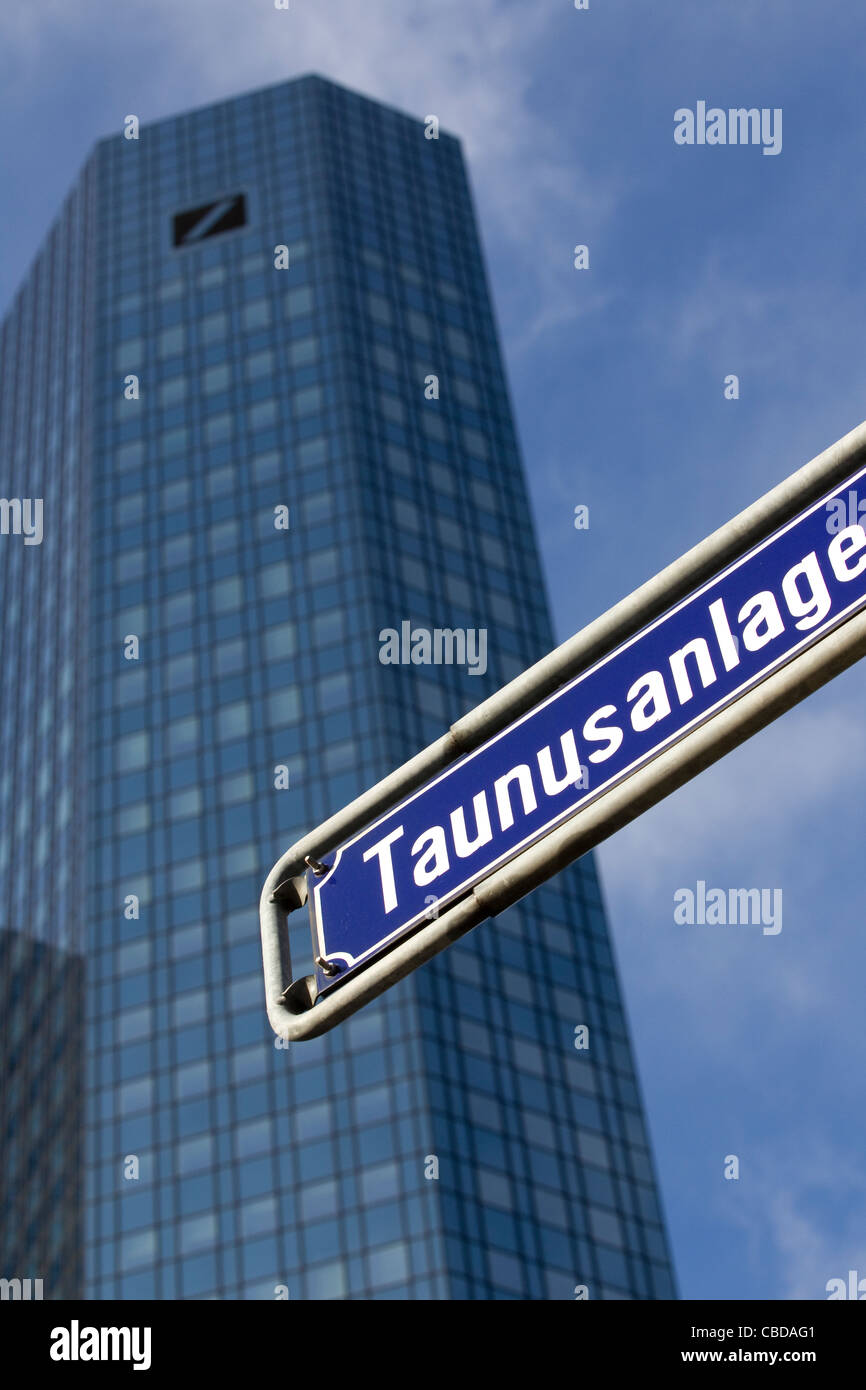 Deutsche Bank headquarters Frankfurt am Main, Frankfurt, Germany Stock