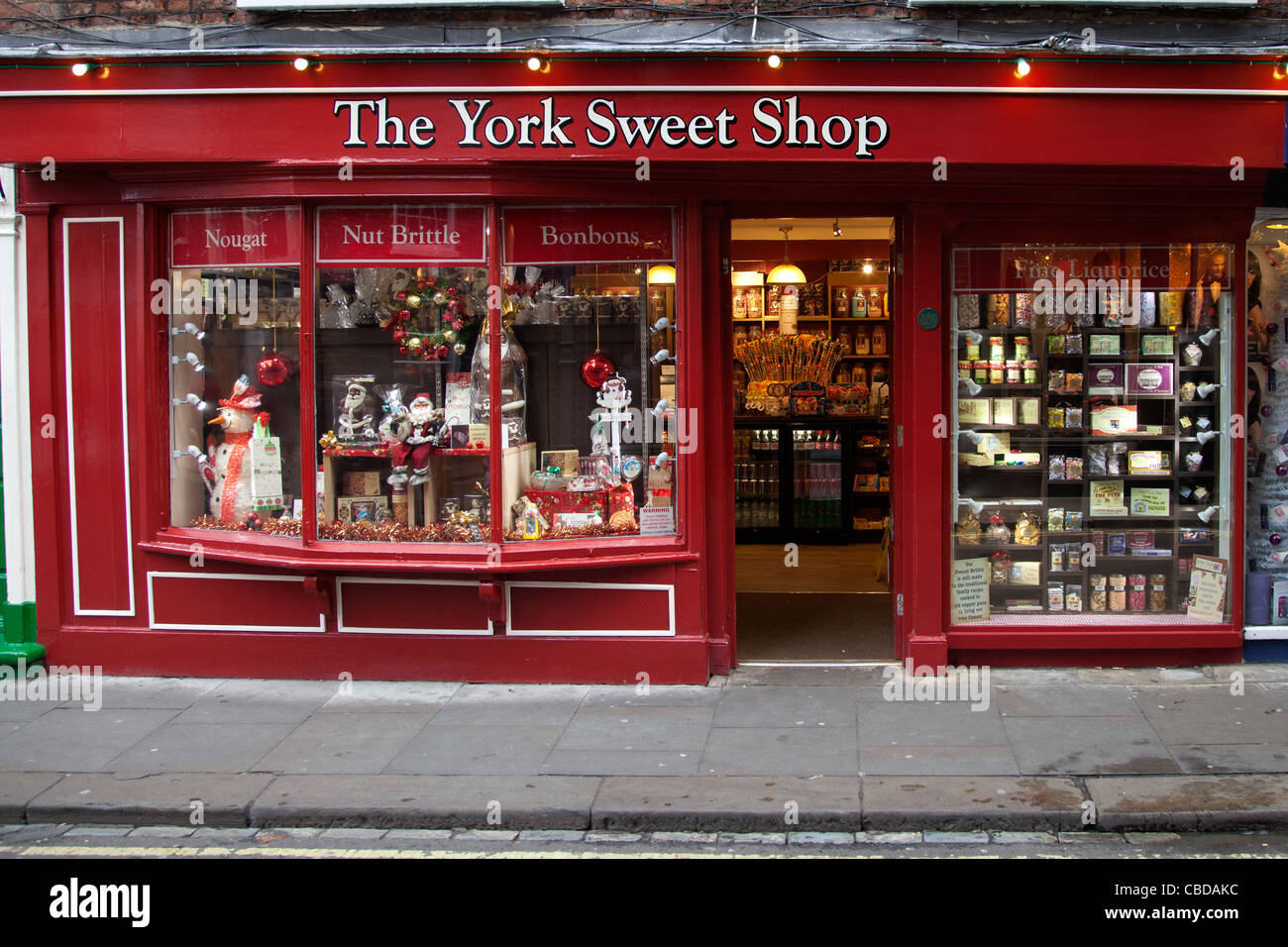 Old fashioned sweet shop York Stock Photo