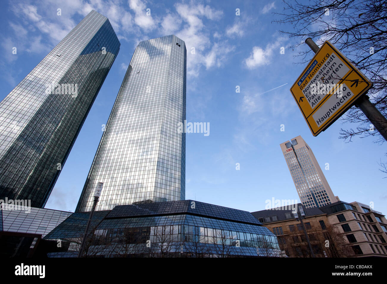 Deutsche Bank Headquarters Frankfurt Am Main Frankfurt Germany Stock