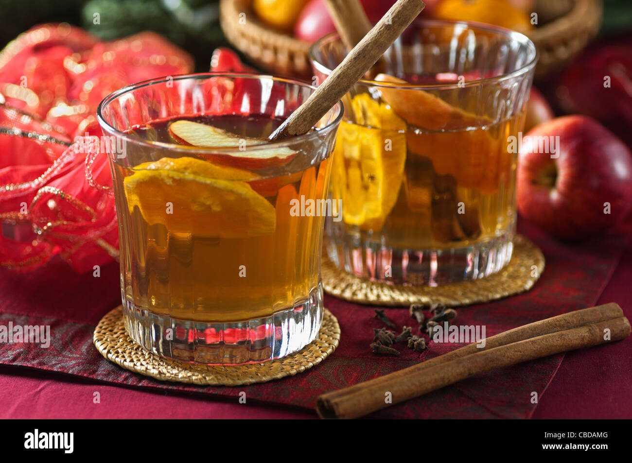 Mulled cider Stock Photo